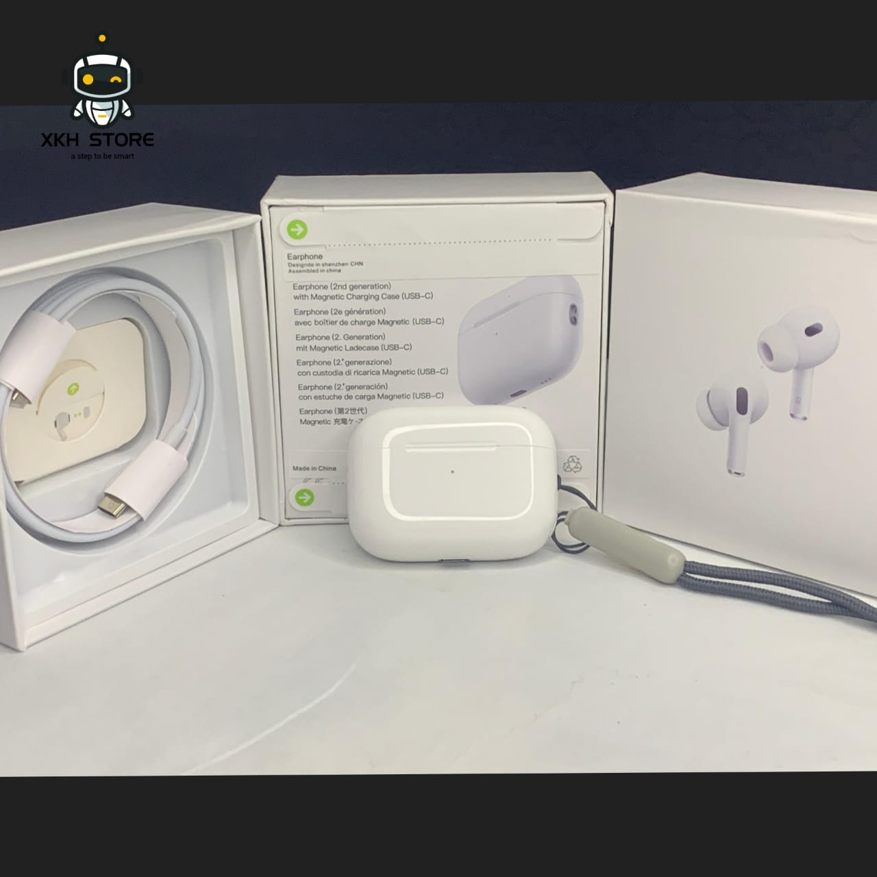 Airpods PRO 2nd Generation "WITH FREE CASE"