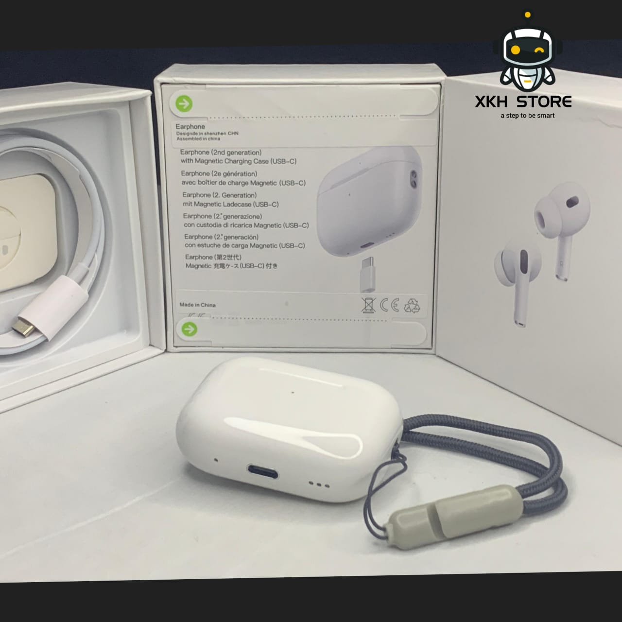 Airpods PRO 2nd Generation "WITH FREE CASE"