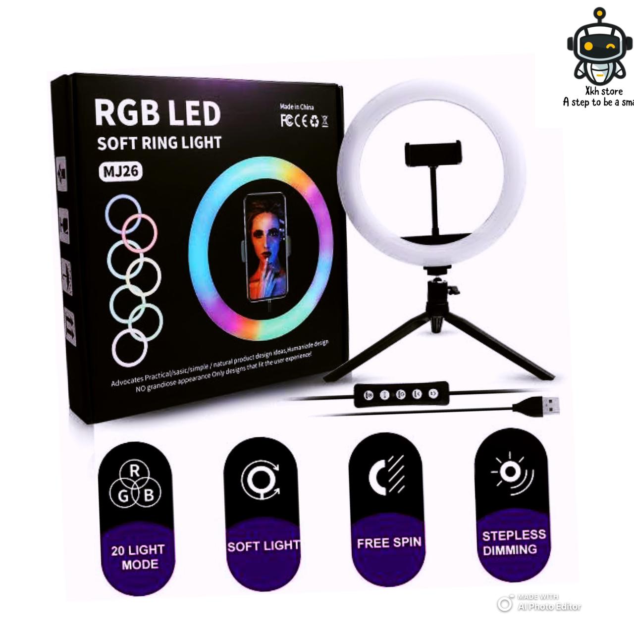 RGB LED soft RING LIGHT